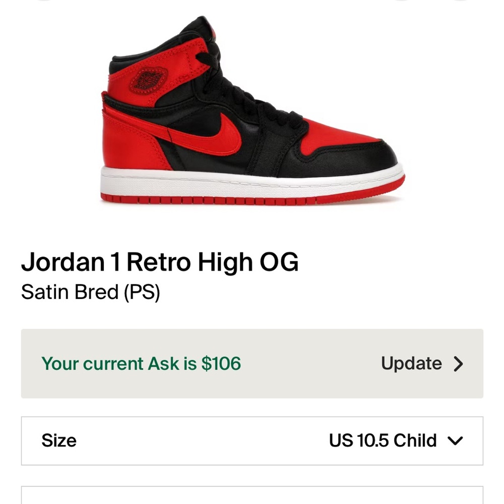 JORDAN 1 RETRO HIGH OG SATIN BRED - Picture 4 of 4